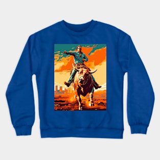 Cowboy & bull I Crewneck Sweatshirt